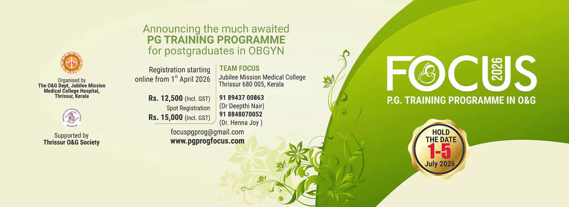 Focus PG Training Programme
